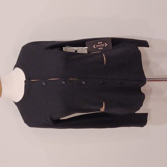 Nanette Nanette Lepore Merino Wool Cardigan NEW Sz. Med - Picture 6 of 8